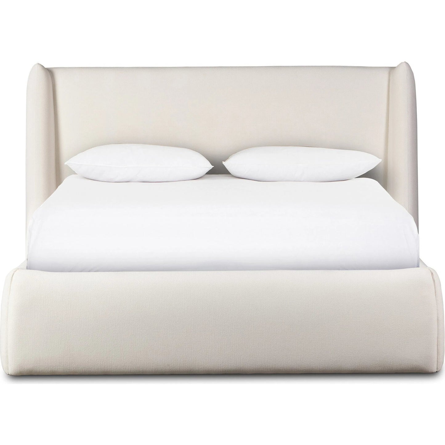 002 SI-2446580,SI-2446581 | Additional Silo | Hexley Bed by Four Hands in crypton nomad marshmallow. Made from 92% polyester, 8% flax/linen in a transitional style.