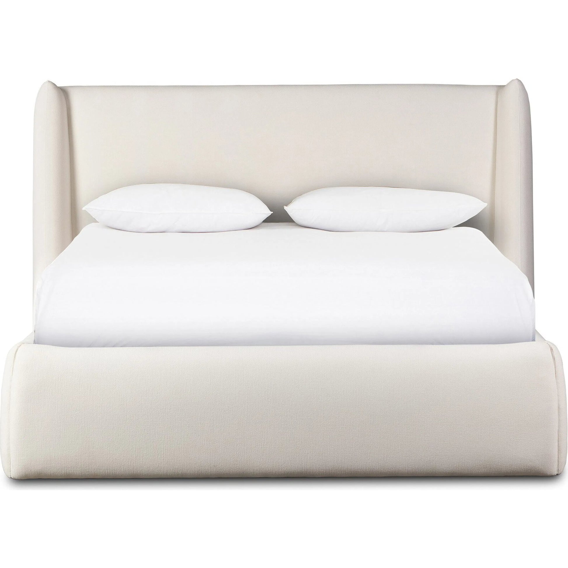 Hexley Bed by Four Hands in crypton nomad marshmallow. Made from 92% polyester, 8% flax/linen in a transitional style.