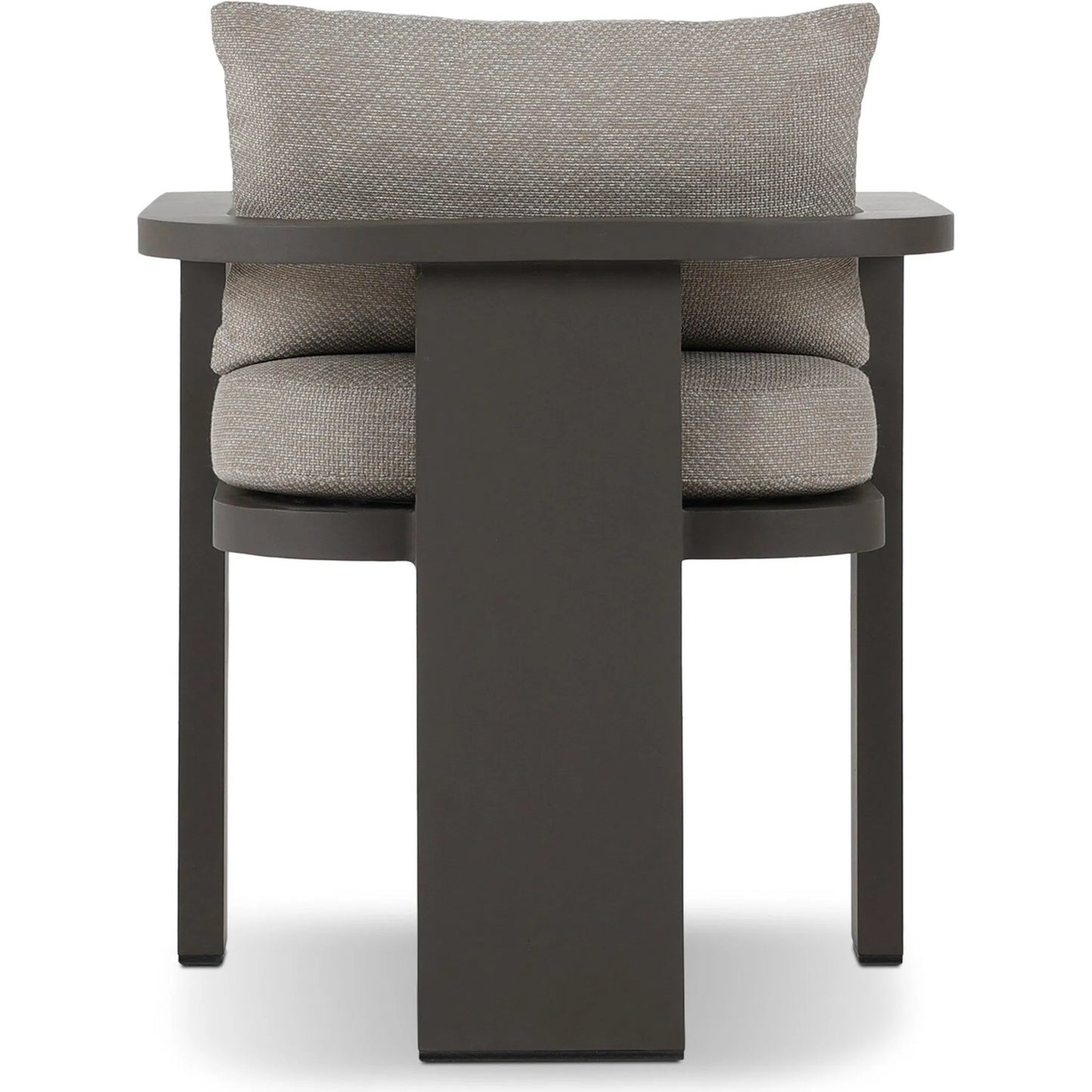 003 SI-2535377 | Additional Silo | Tahana Outdoor Metal Dining Chair by Four Hands in casa grey, bronze. Made from 100% olefin, aluminum in a unique style.