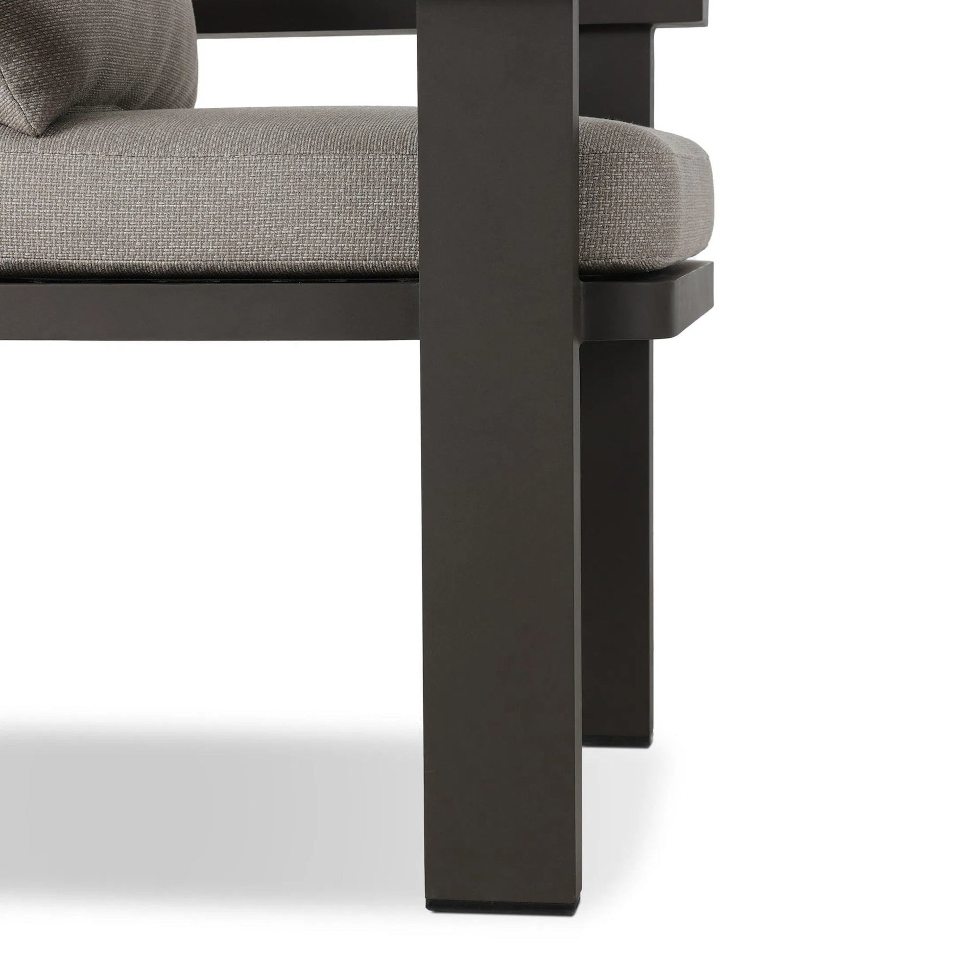 Tahana Outdoor Metal Dining Chair by Four Hands in casa grey, bronze. Made from 100% olefin, aluminum in a unique style.