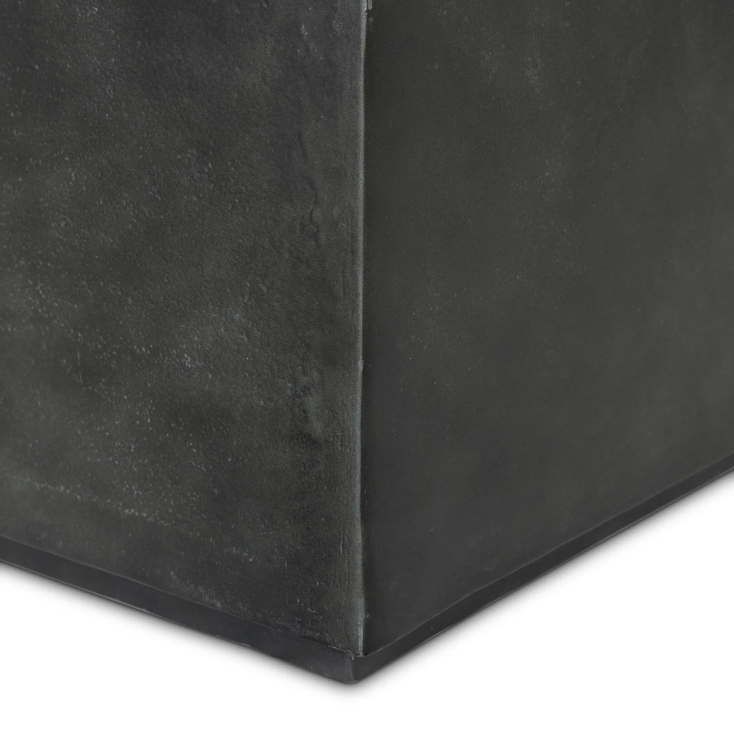 007 SI-2535010 | Closeup | Graso Outdoor Coffee Table by Four Hands in aged grey. Made from aluminum in a unique style.