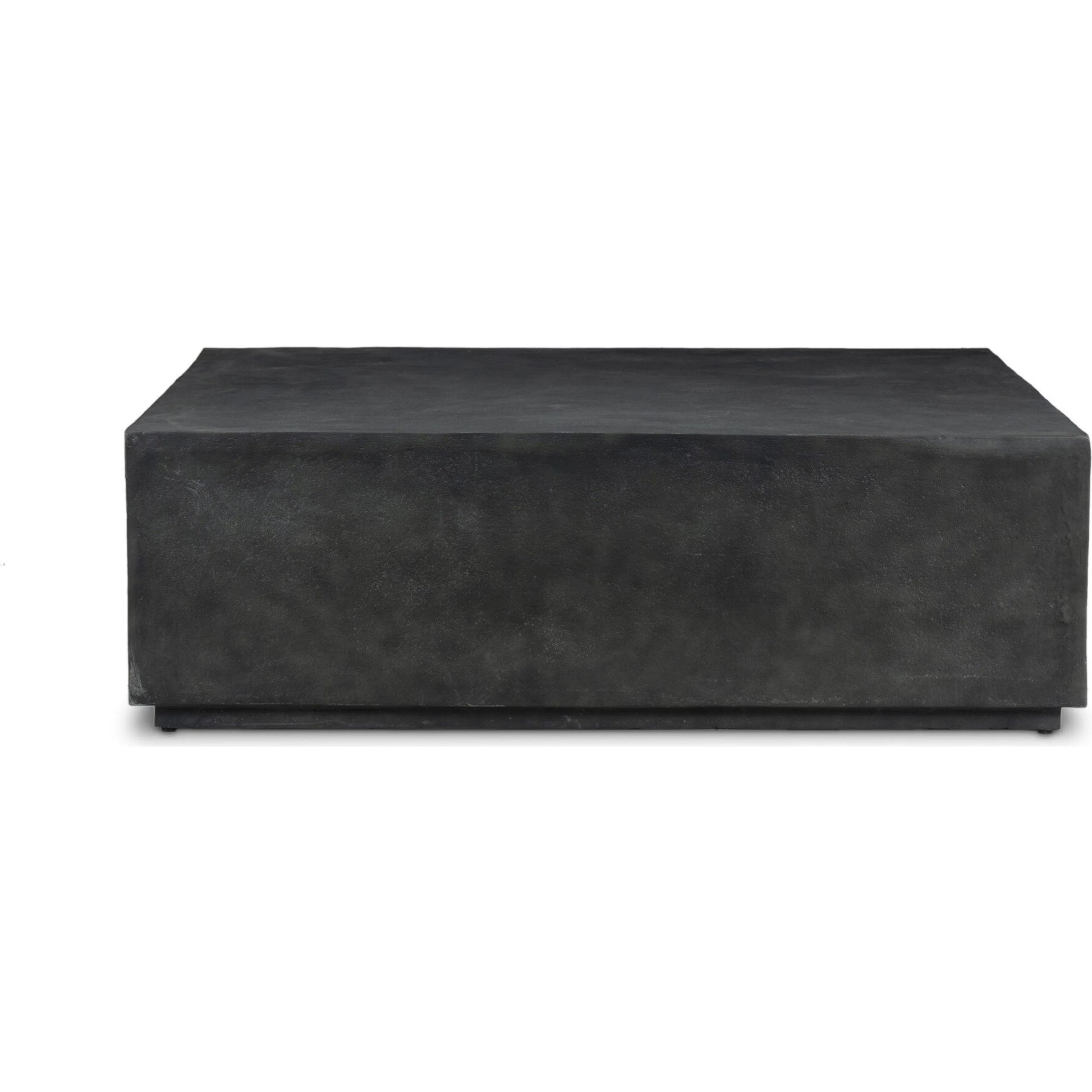 Graso Outdoor Coffee Table by Four Hands in aged grey. Made from aluminum in a unique style.