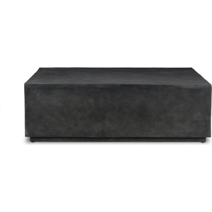 Graso Outdoor Coffee Table by Four Hands in aged grey. Made from aluminum in a unique style.