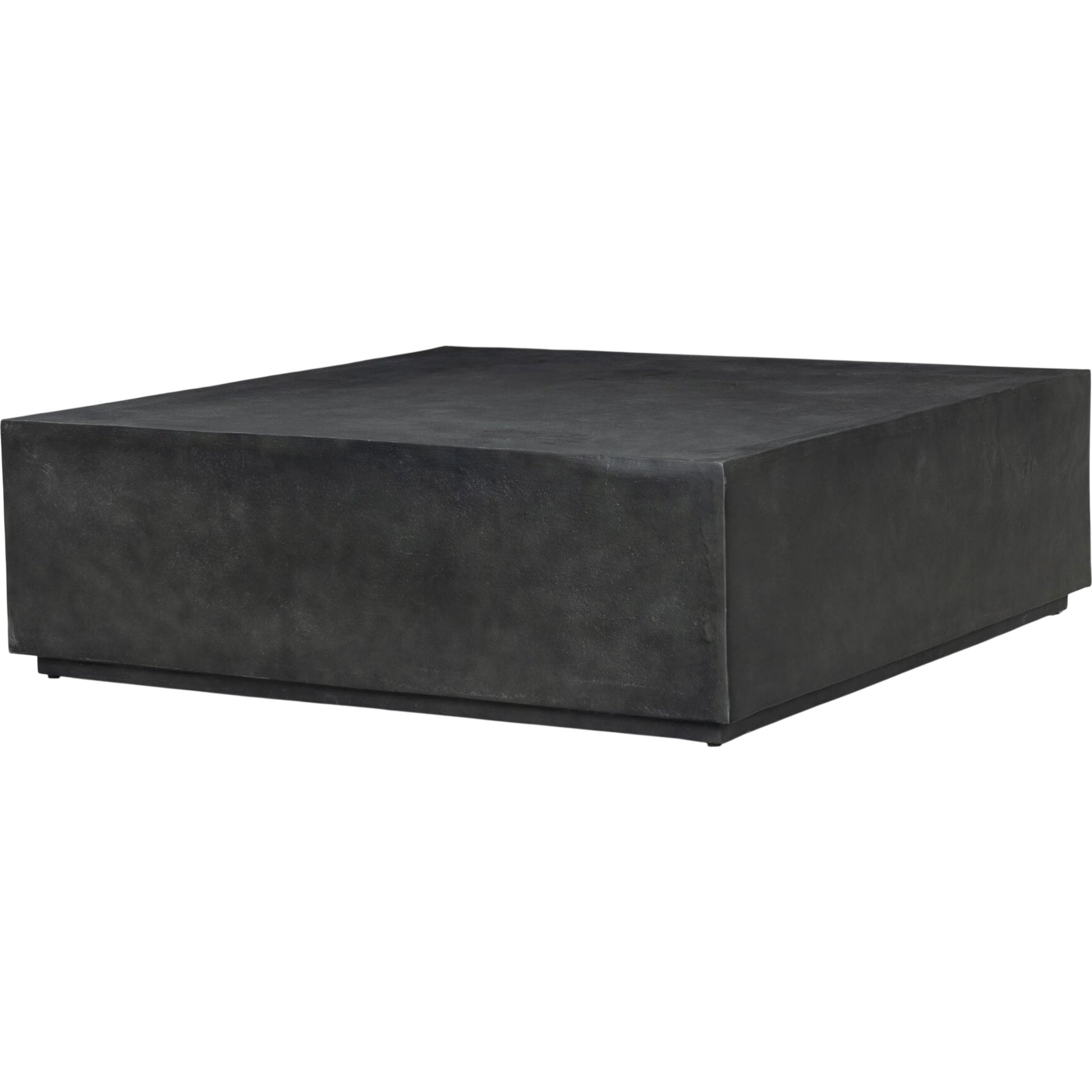 Graso Outdoor Coffee Table by Four Hands in aged grey. Made from aluminum in a unique style.