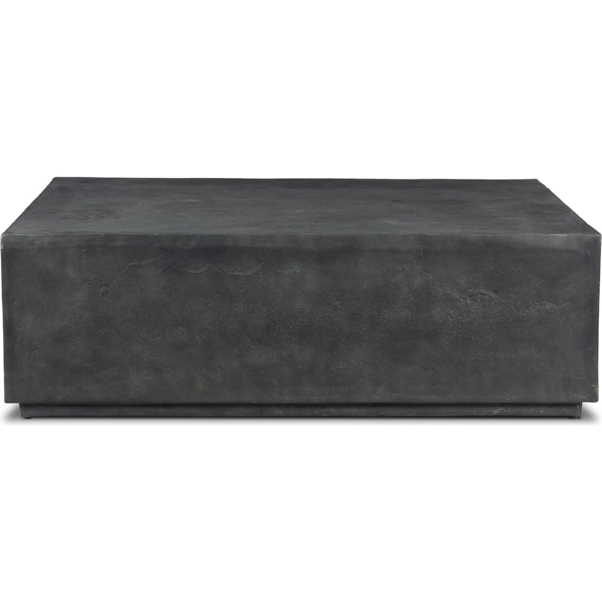 Graso Outdoor Coffee Table by Four Hands in aged grey. Made from aluminum in a unique style.