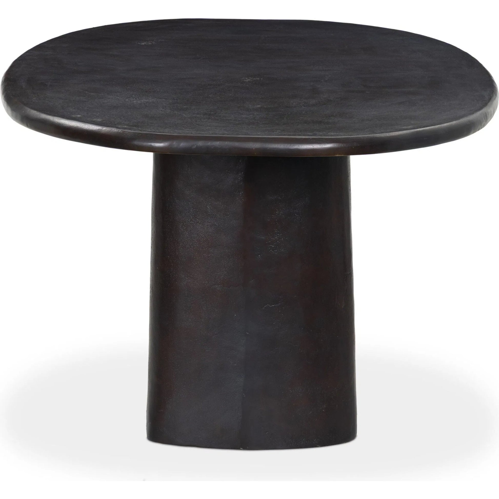 Amato Outdoor Dining Table-72" by Four Hands in antique rust. Made from aluminum in a modern style.