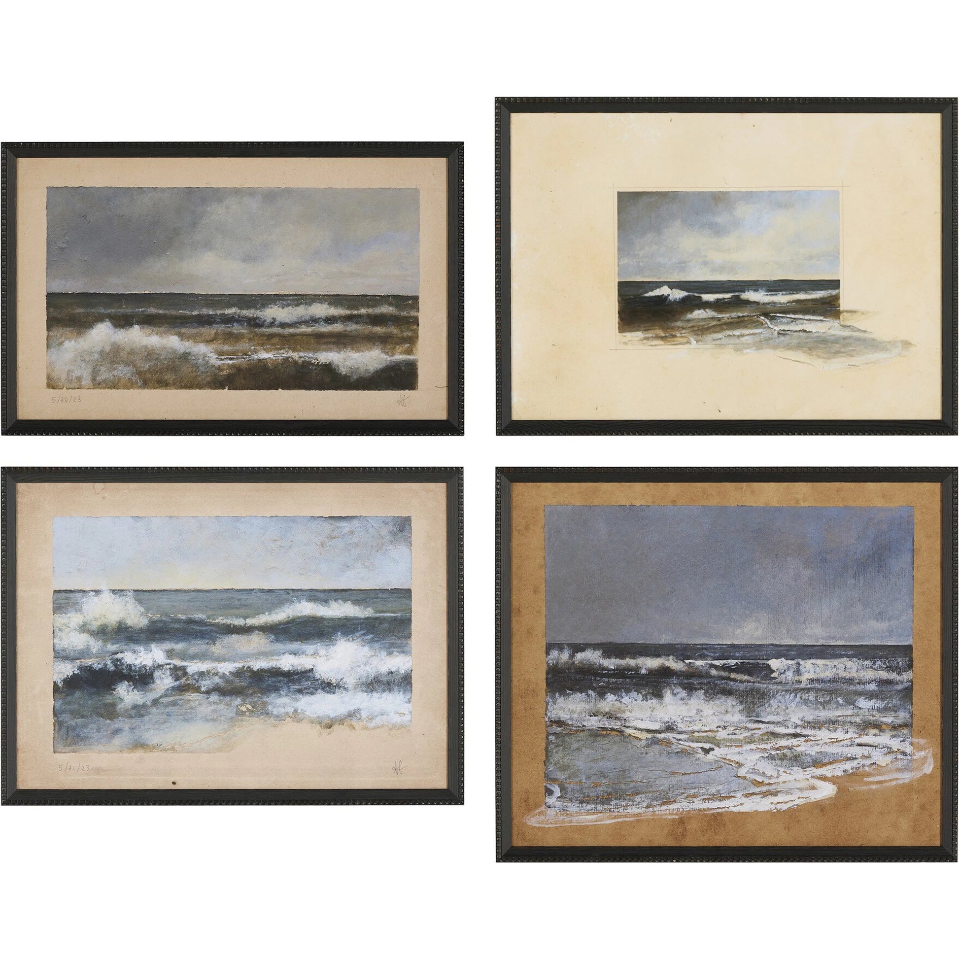 Ok To Spill Set by Aileen Fitzgerald by Four Hands in 1.0 brimfield black, white. Made from decorative weathered black pine, matte paper in a modern style.