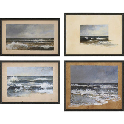 Ok To Spill Set by Aileen Fitzgerald by Four Hands in 1.0 brimfield black, white. Made from decorative weathered black pine, matte paper in a modern style.