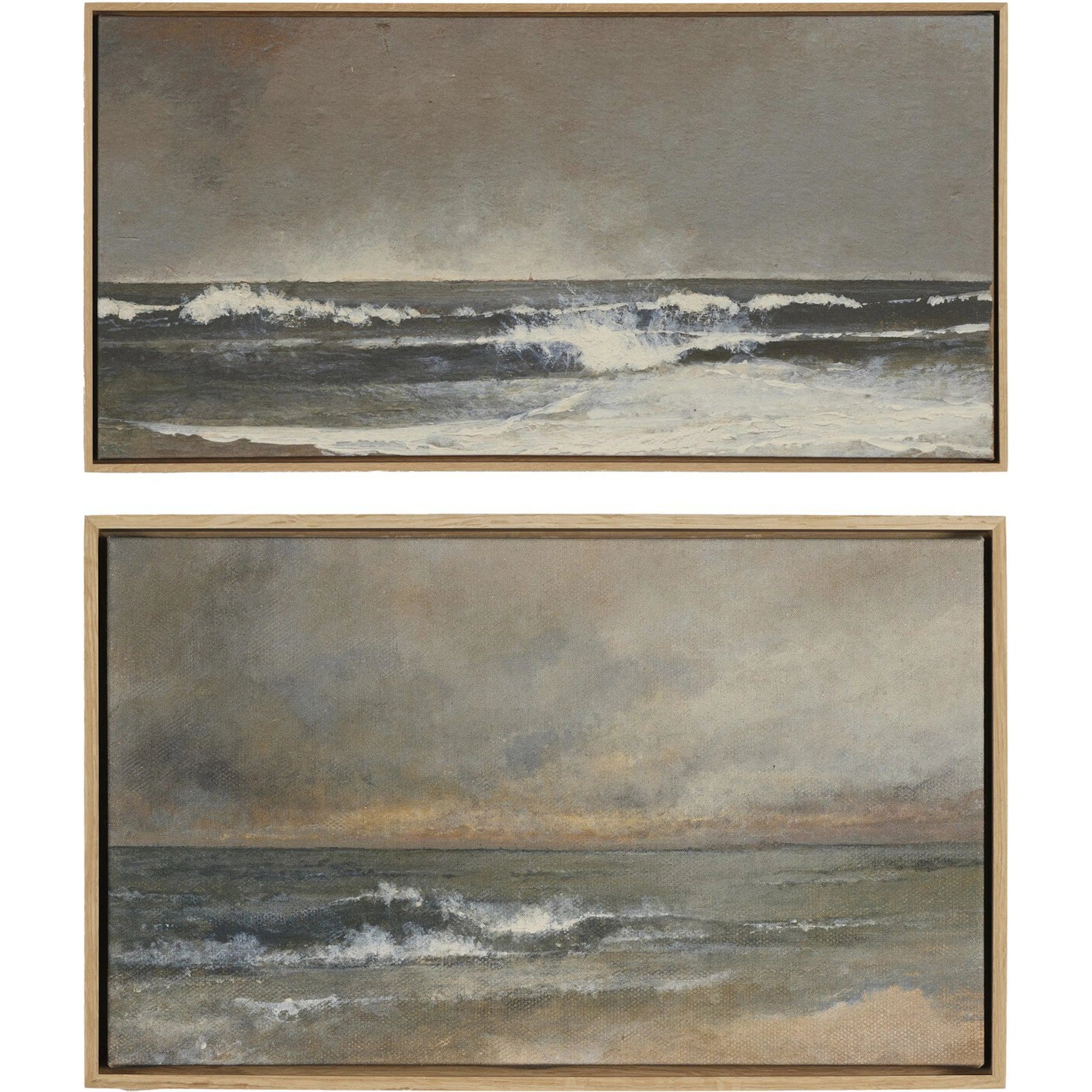 Breakthrough Set by Aileen Fitzgerald by Four Hands in vertical grain white oak floater, fredrix 558 raw canvas. Made from vertical grain white oak floater, raw canvas in a modern style.