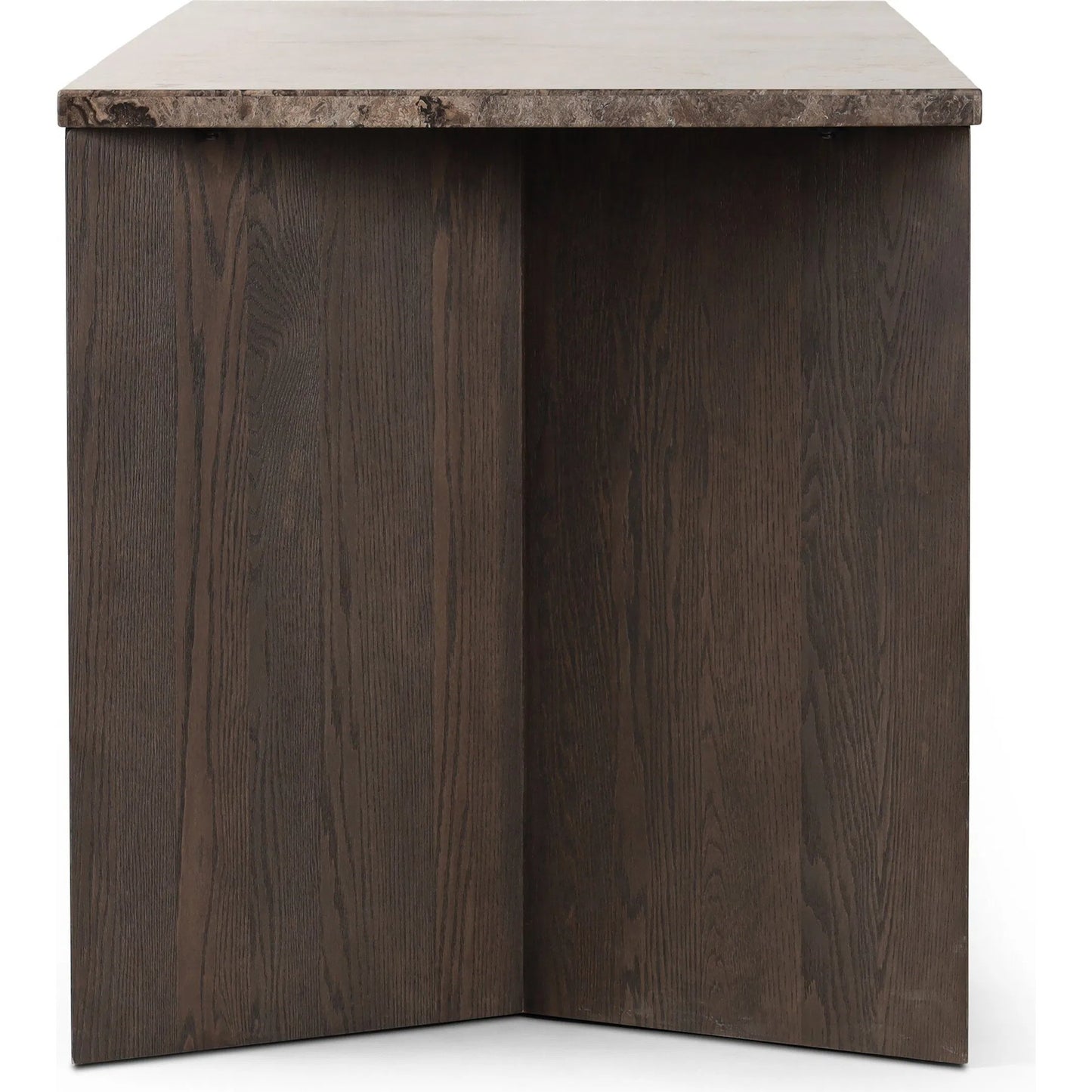 003 SI-2327570 | Additional Silo | Lawson Desk by Four Hands in brown oak veneer, warm grey marble. Made from oak veneer, solid marble in a modern style.