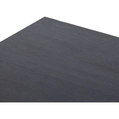 Avedon Desk by Four Hands in aged black oak, aged black oak veneer. Made from solid oak, thick oak veneer in a transitional style.