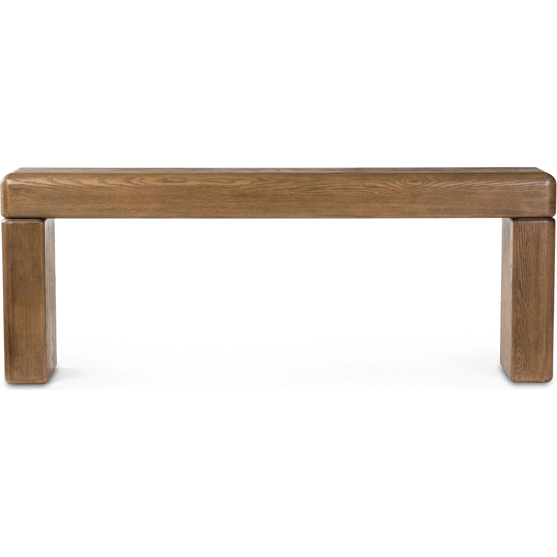 Eva Console Table by Four Hands in drifted oak veneer. Made from oak veneer in a unique style.