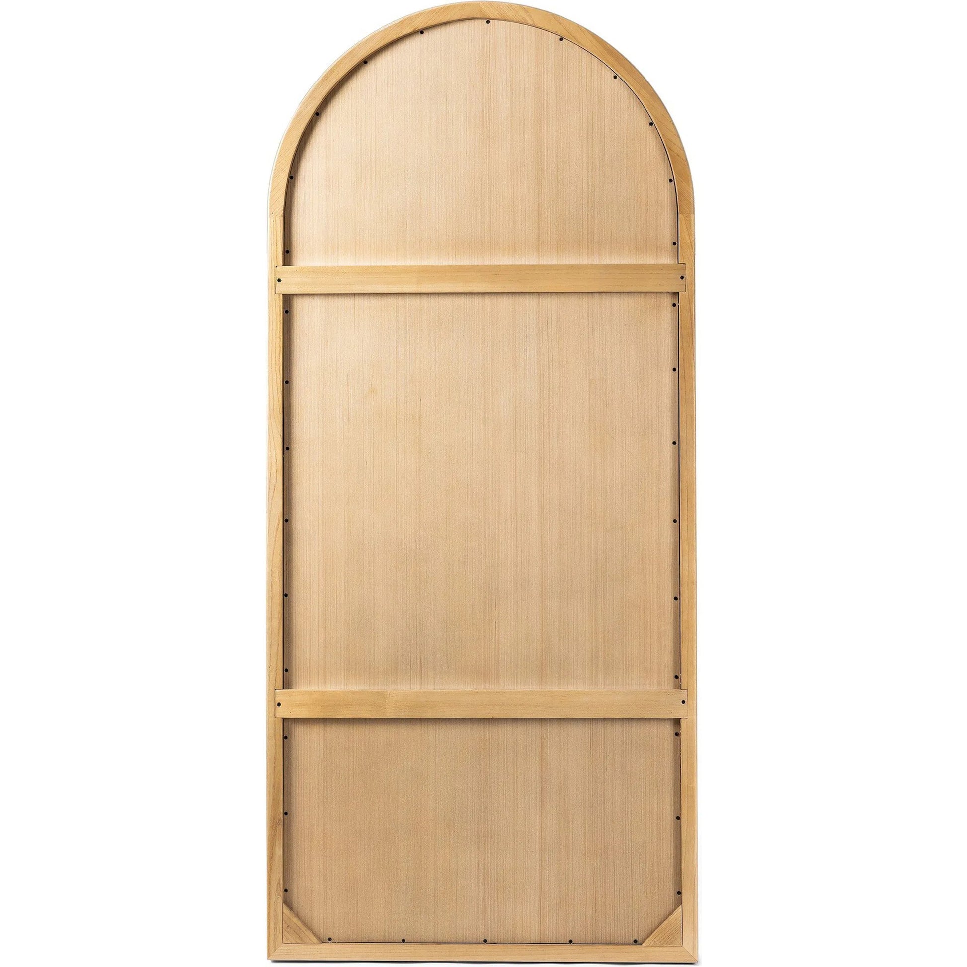 Belvin Floor Mirror by Four Hands in sandy nettlewood. Made from solid nettlewood, mirror in a transitional style.