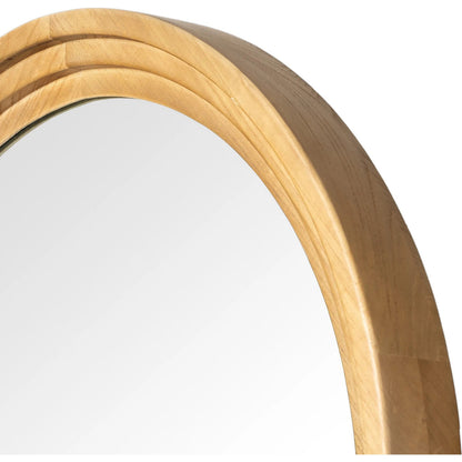 Belvin Floor Mirror by Four Hands in sandy nettlewood. Made from solid nettlewood, mirror in a transitional style.