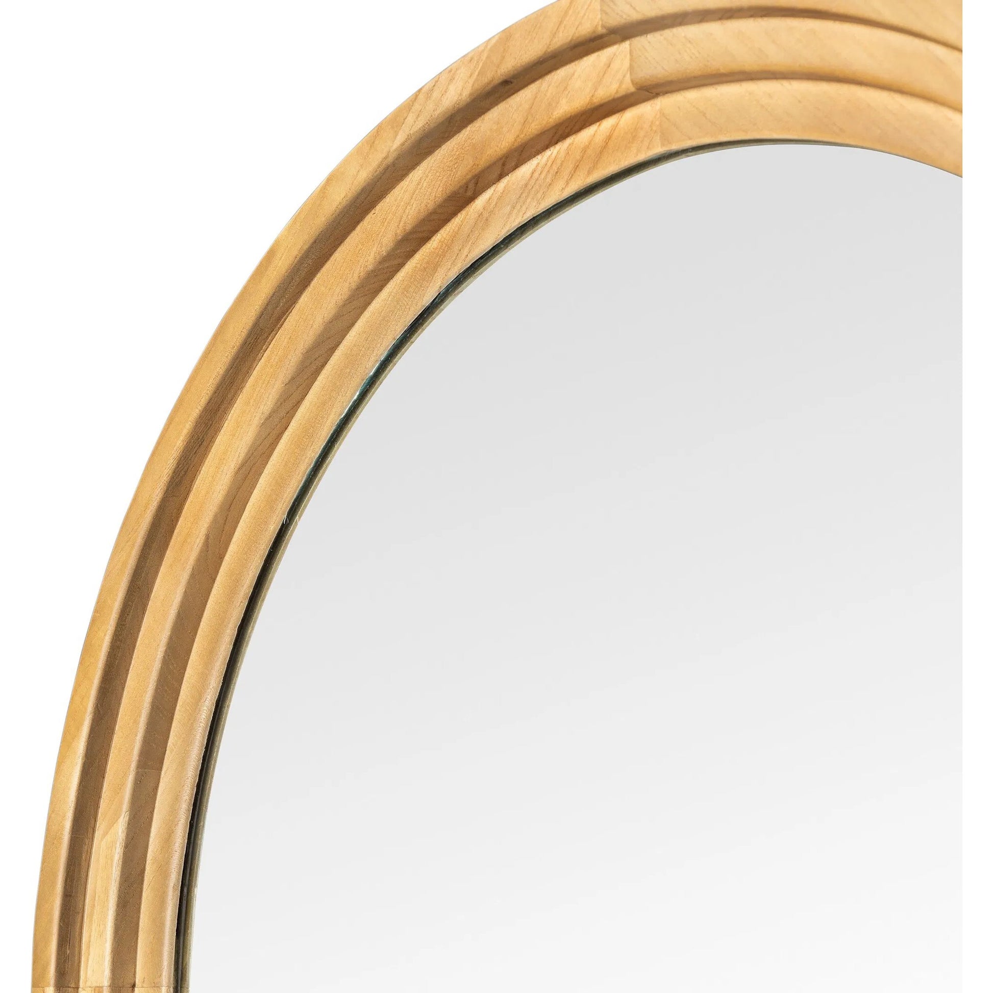 Belvin Floor Mirror by Four Hands in sandy nettlewood. Made from solid nettlewood, mirror in a transitional style.