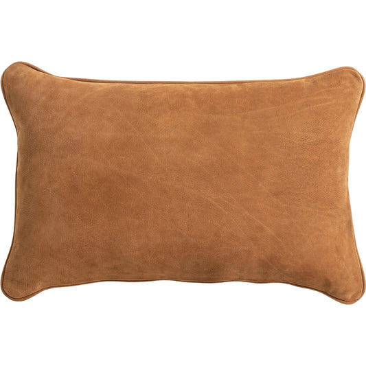 Olsen Pillow by Four Hands. Made from top grain leather, 100% polyester in a traditional style.