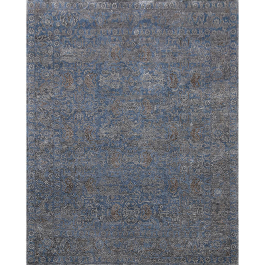 Beverly 2484 Rug by Exquisite Rugs in blue. Made from wool, bamboo silk in a unique style.