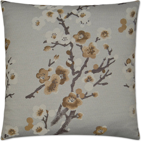 Serrulata Pillow by DV Kap Home in mica. Made from 63.46% polyester, 36.54% cotton in a unique style.