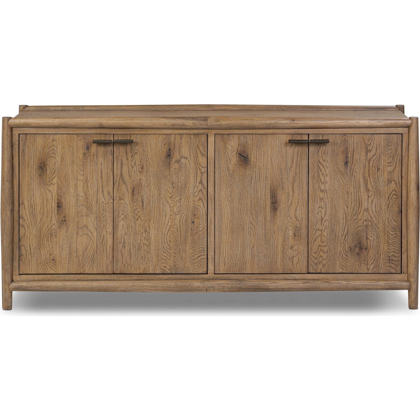 002 SI-2519181 | Additional Silo | Glenview 4 Door Sideboard by Four Hands in weathered oak, weathered oak veneer. Made from solid oak, thick oak veneer in a traditional style.
