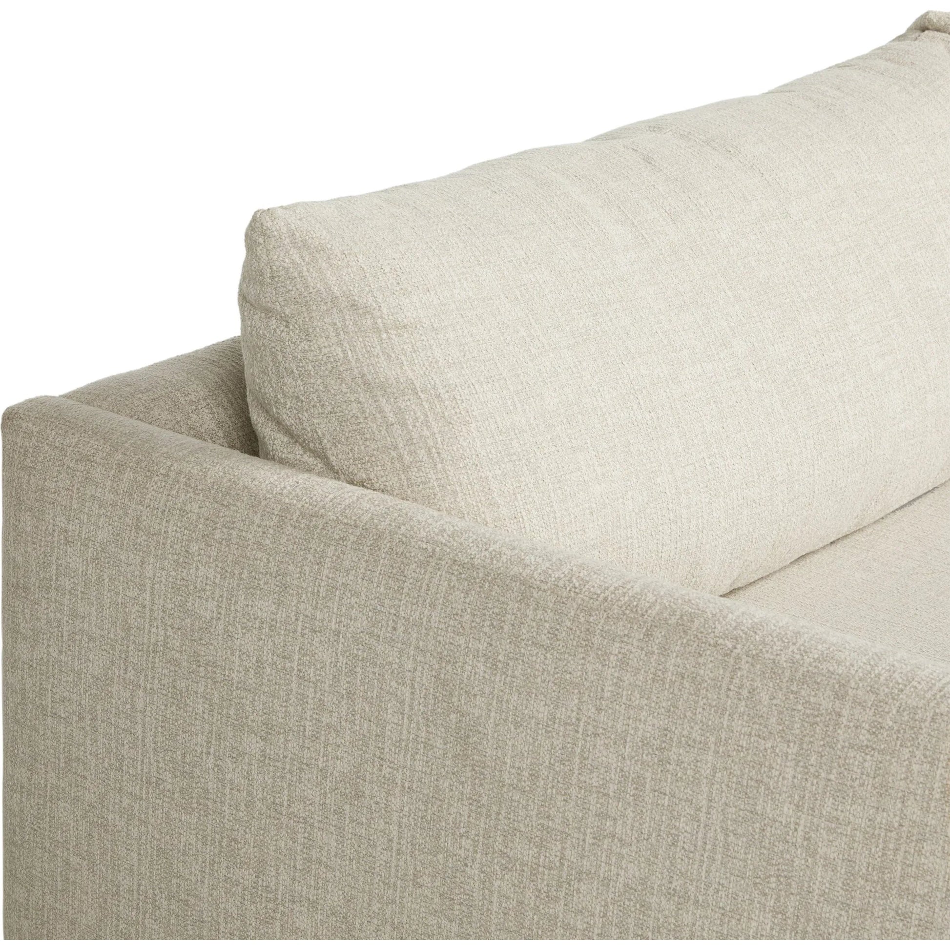 Wickham 2-Piece Sectional by Four Hands in alameda snow, ebony. Made from 88% olefin, 11% polyester (uv), 1% polyester, solid maple in a unique style.