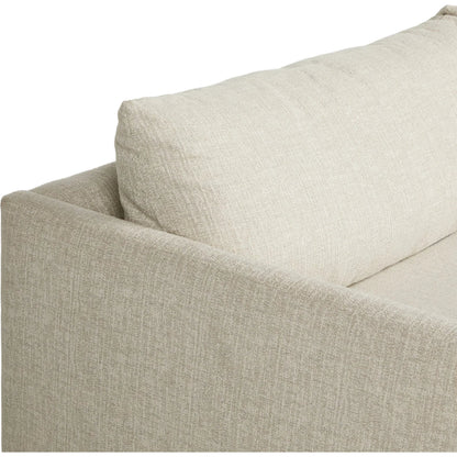 Wickham 2-Piece Sectional by Four Hands in alameda snow, ebony. Made from 88% olefin, 11% polyester (uv), 1% polyester, solid maple in a unique style.