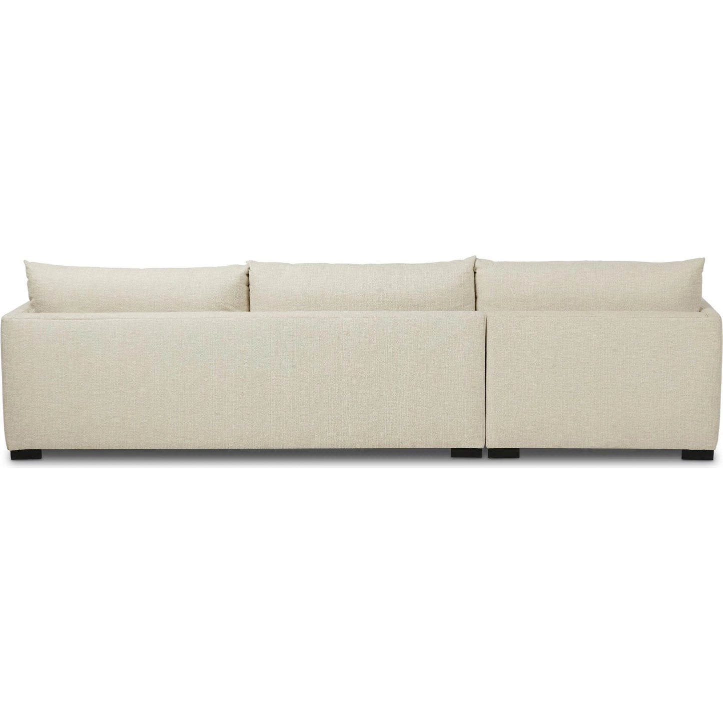 002 SI-2635369 | Additional Silo | Wickham 2-Piece Sectional by Four Hands in alameda snow, ebony. Made from 88% olefin, 11% polyester (uv), 1% polyester, solid maple in a unique style.