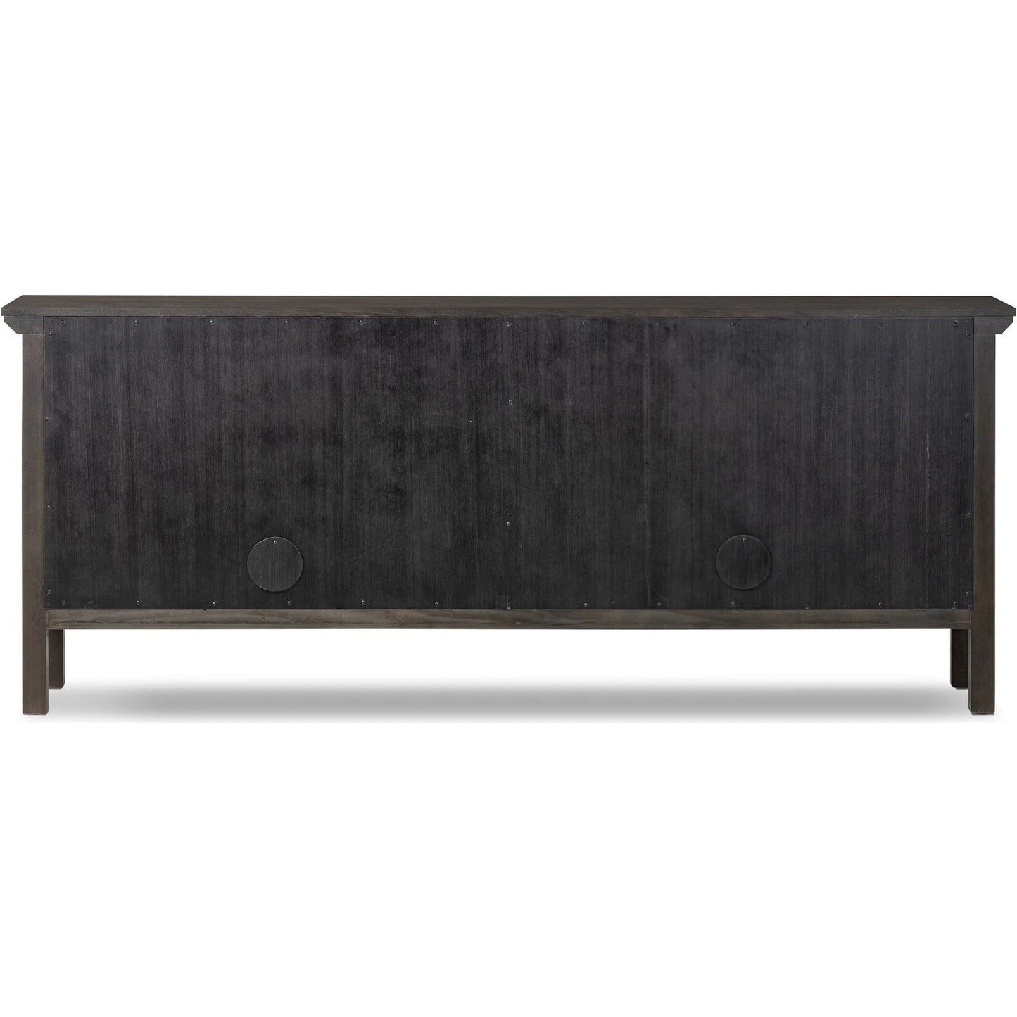 002 SI-2635365 | Additional Silo | Tuscola Sideboard by Four Hands in smoked black, black paper cord. Made from solid oak, rush in a unique style.