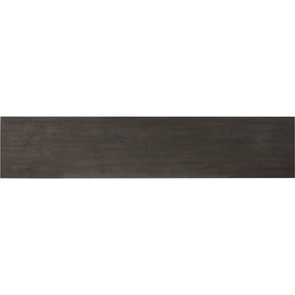 Tuscola Sideboard by Four Hands in smoked black, black paper cord. Made from solid oak, rush in a unique style.