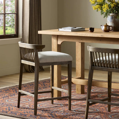 Tullio Counter Stool by Four Hands. Made from unique in a transitional style.