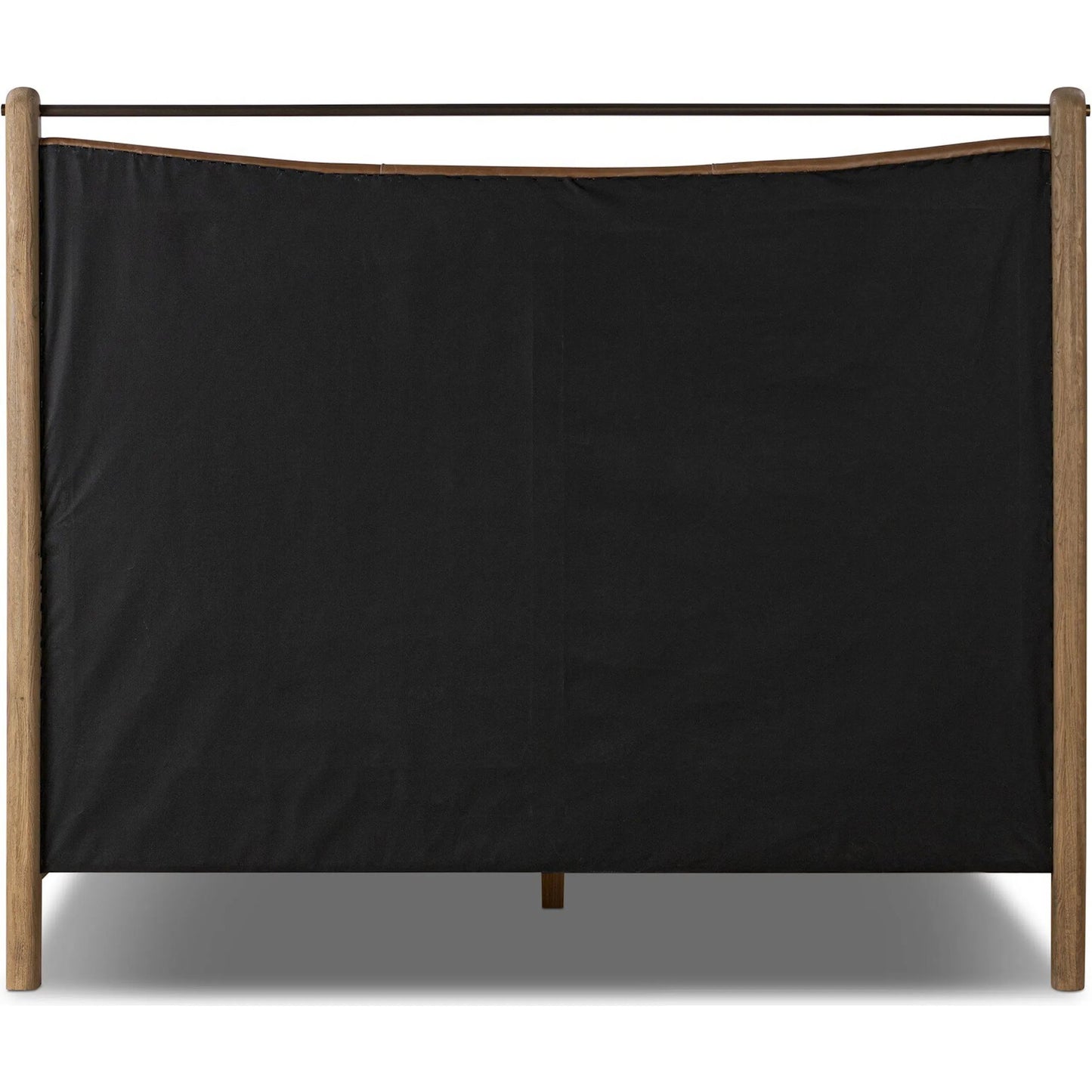 002 SI-2446538,SI-2446539 | Additional Silo | Dina Bed by Four Hands in sonoma chestnut, aged smoked oak, aged smoked oak veneer. Made from top grain leather, solid oak, thick oak veneer in a transitional style.