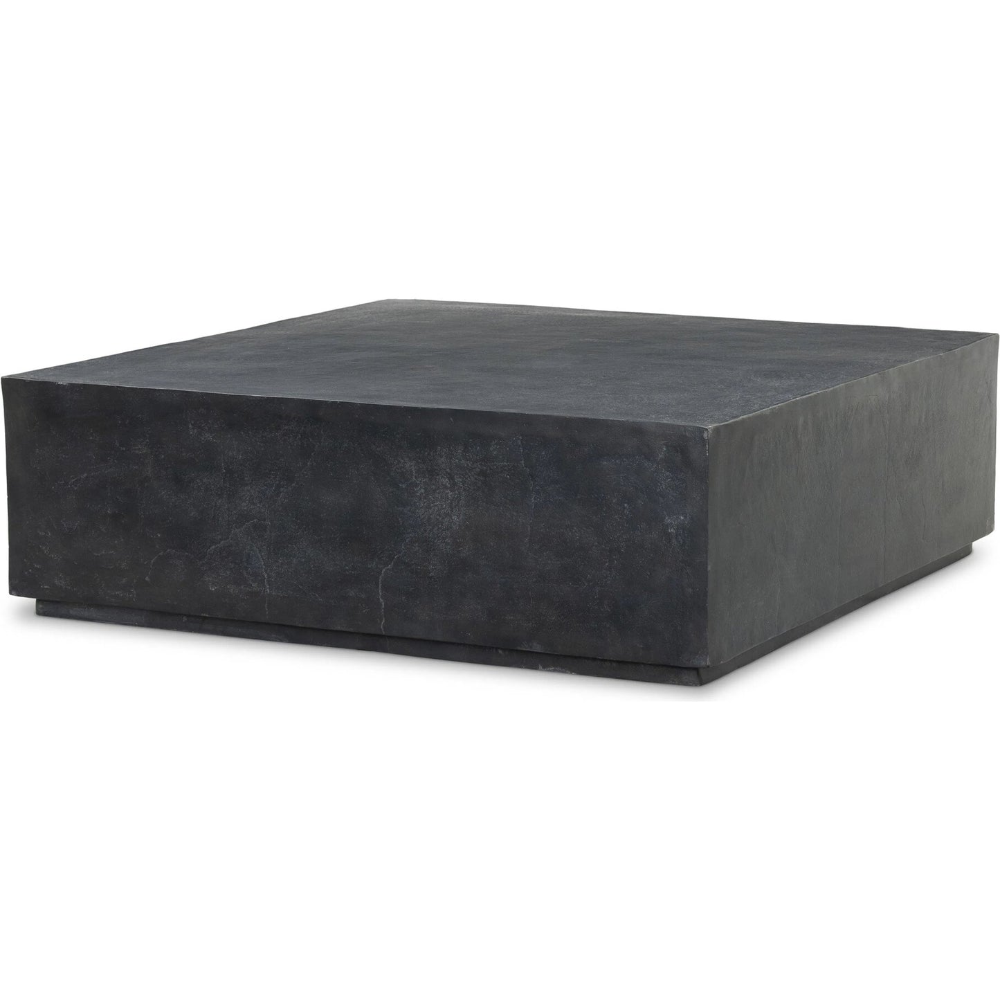 010 SI-2446576 | Primary Silo | Graso Outdoor Square Coffee Table by Four Hands in aged grey. Made from aluminum in a modern style.
