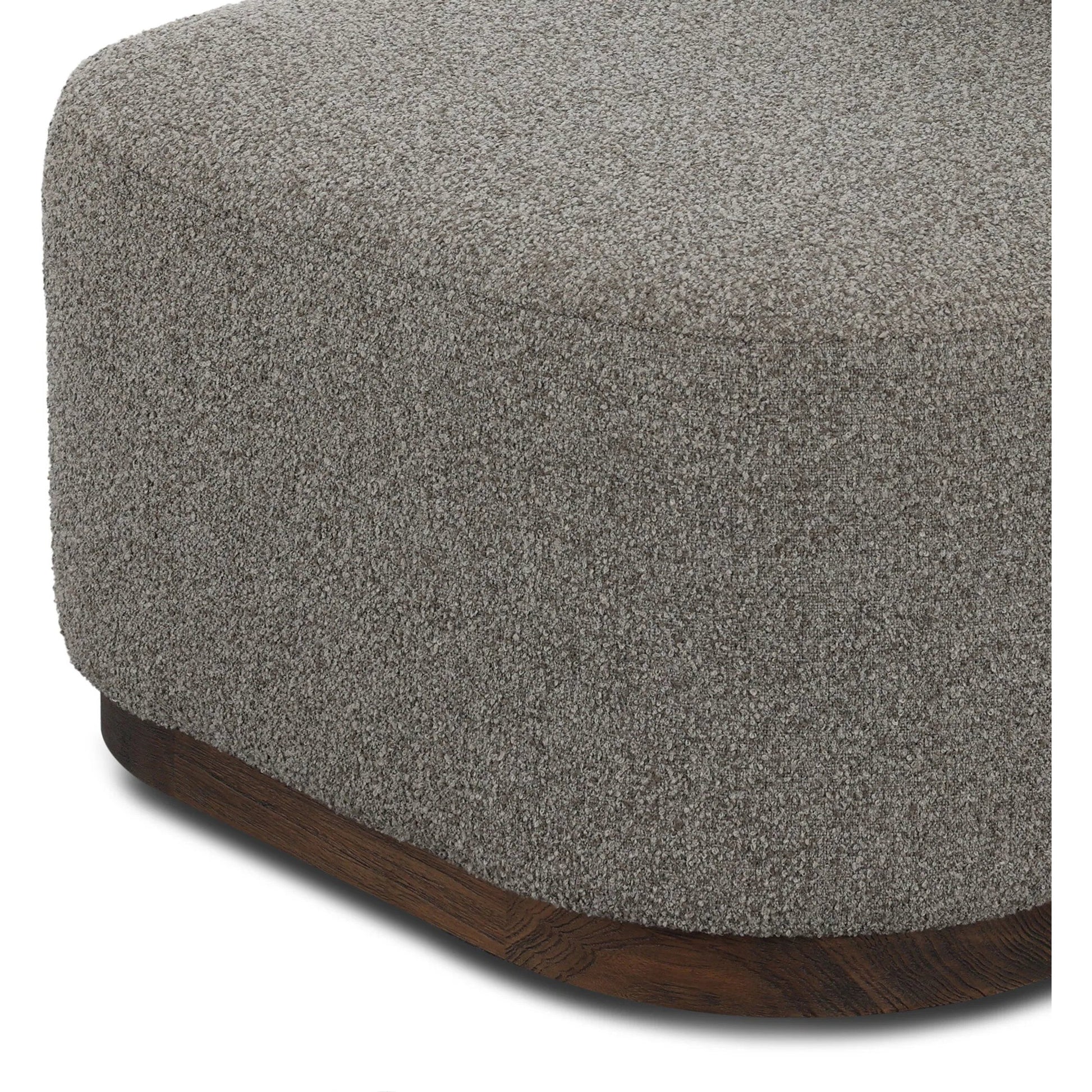Malta Outdoor Swivel Chair by Four Hands in lera fawn, stained saddle brown, fsc. Made from 100% polypropylene, solid fscâ®, certified teak in a transitional style.