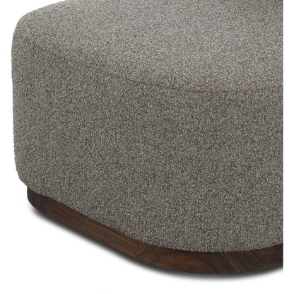 Malta Outdoor Swivel Chair by Four Hands in lera fawn, stained saddle brown, fsc. Made from 100% polypropylene, solid fscâ®, certified teak in a transitional style.