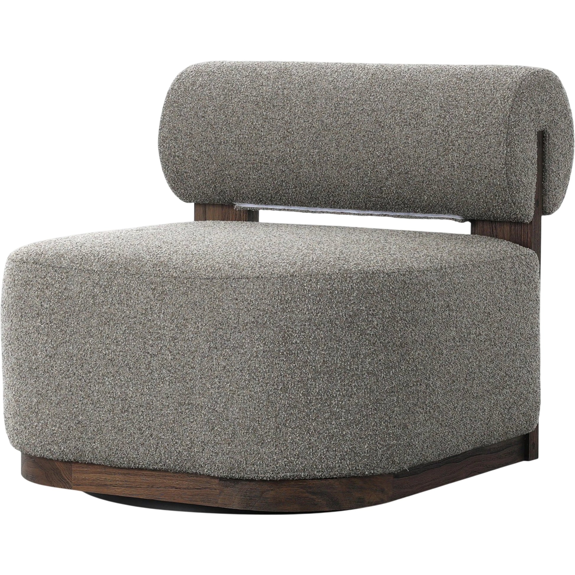 Malta Outdoor Swivel Chair by Four Hands in lera fawn, stained saddle brown, fsc. Made from 100% polypropylene, solid fscâ®, certified teak in a transitional style.