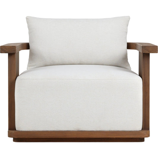Tahana Outdoor Swivel Chair by Four Hands in alessi linen, stained toasted brown, fsc. Made from 100% polypropylene, solid fscâ®, certified teak in a unique style.