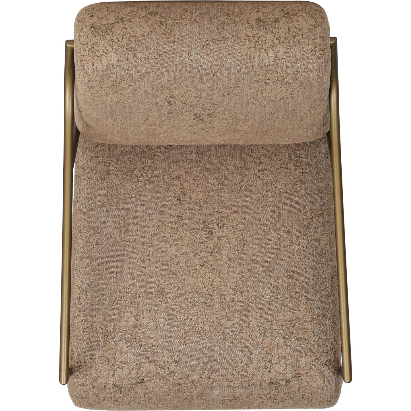 014 SI-2531602 | Additional Silo | Cassidy Chair by Four Hands in fallingbrook cafe, brushed brass. Made from 53% polyester, 33% rayon, 14% linen, iron in a transitional style.