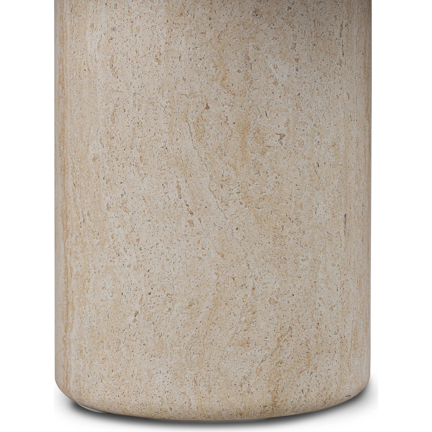 009 SI-2519267 | Closeup | Poole Outdoor Dining Table by Four Hands in textured sand concrete. Made from solid concrete in a transitional style.