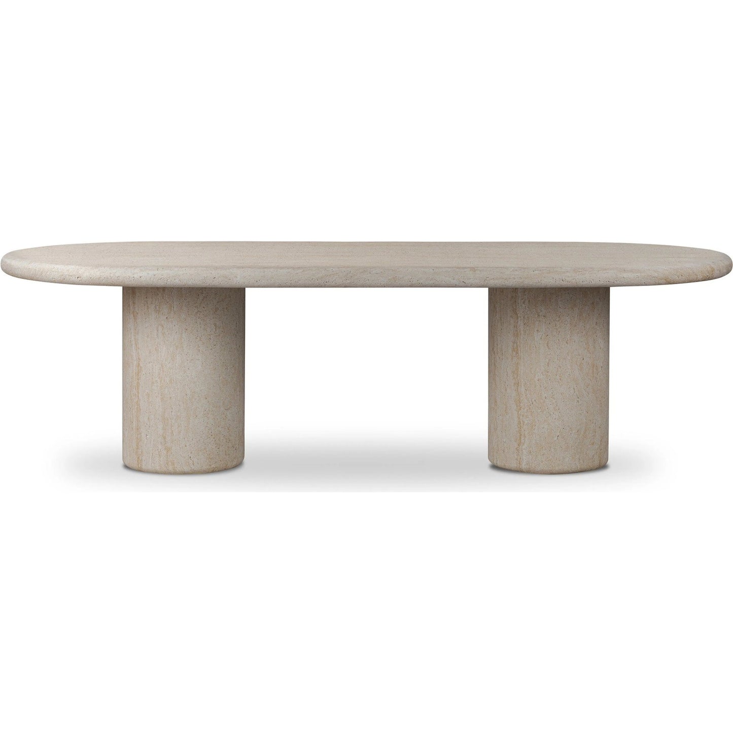 002 SI-2519267 | Additional Silo | Poole Outdoor Dining Table by Four Hands in textured sand concrete. Made from solid concrete in a transitional style.