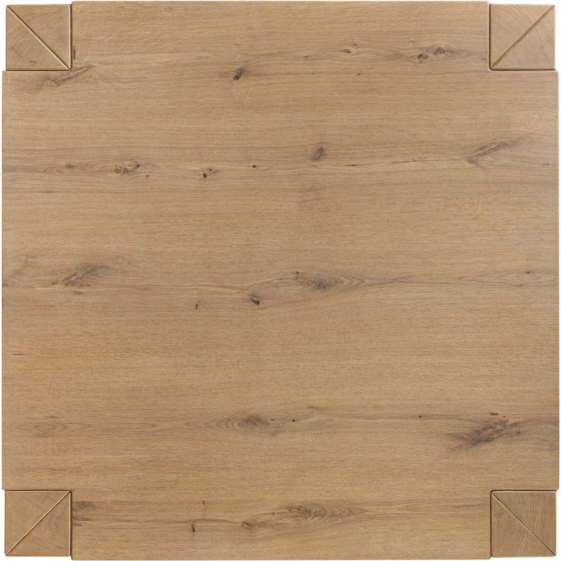 Emmer Coffee Table by Four Hands in aged smoked oak, aged smoked oak veneer. Made from solid oak, thick oak veneer in a transitional style.