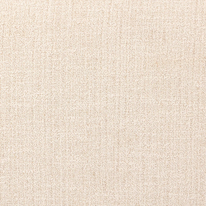 Poe Accent Bench by Four Hands in hampton cream, distressed light oak veneer, black iron. Made from 97% polyester, 2% viscose (rayon), 1% flax/linen, oak veneer, iron in a transitional style.