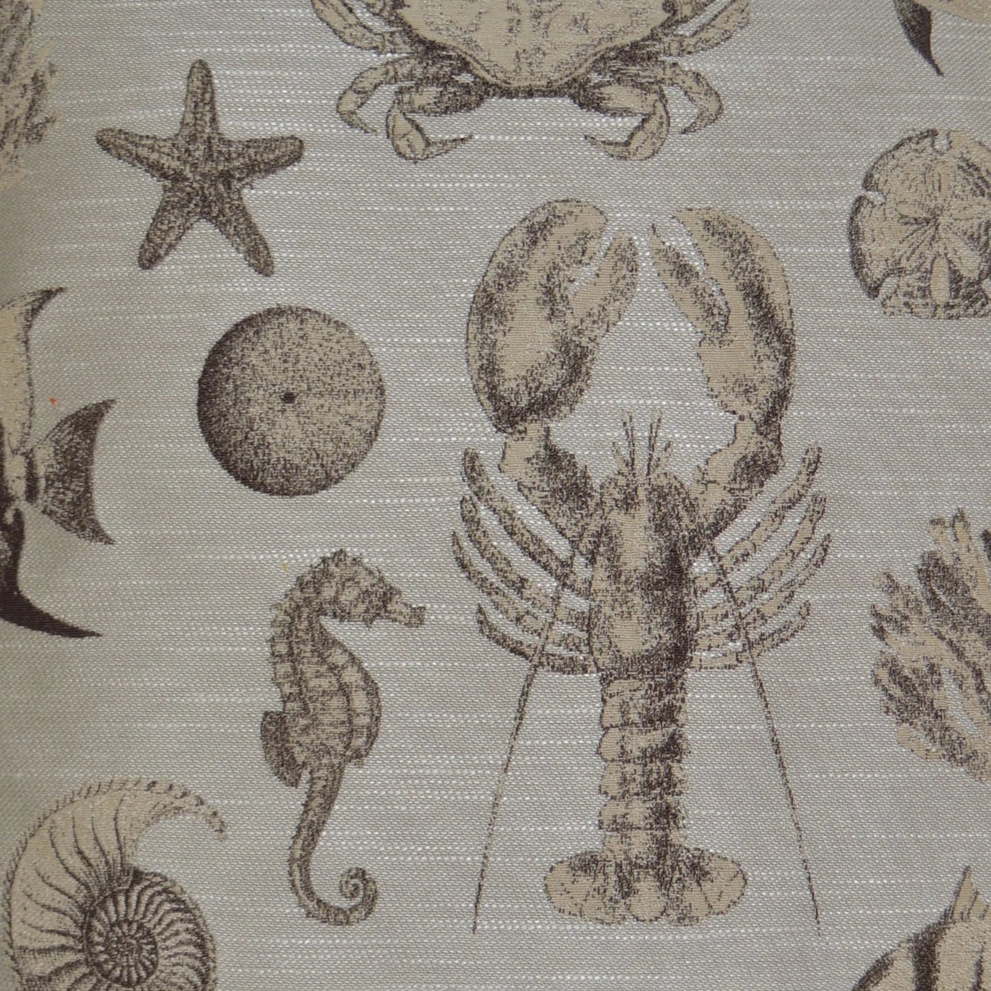 Seafaring Pillow by DV Kap Home in sand. Made from 74% polyester, 26% rayon in a coastal style.