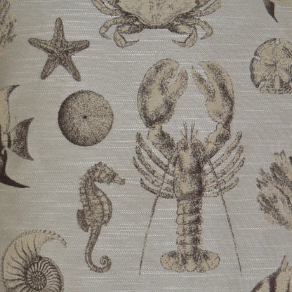Seafaring Pillow by DV Kap Home in sand. Made from 74% polyester, 26% rayon in a coastal style.