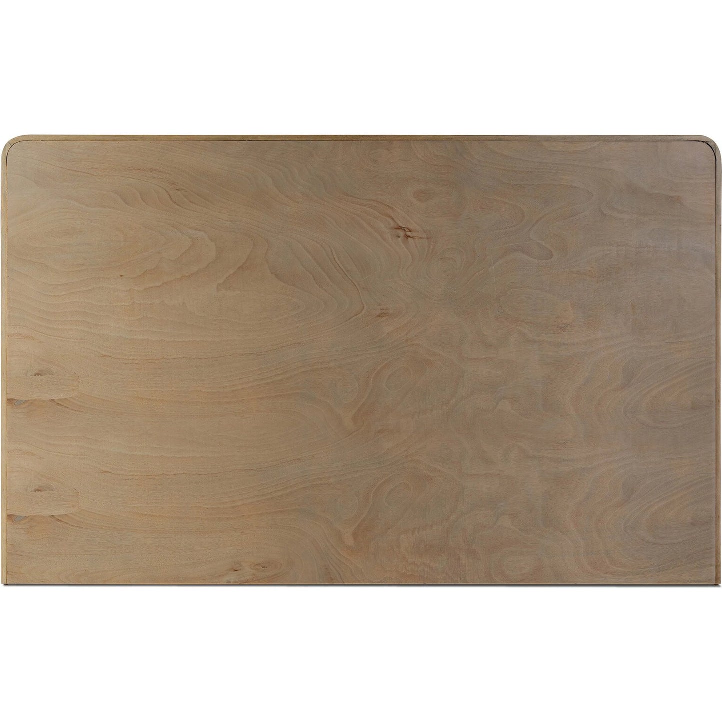 002 SI-2519265 | Closeup | Pierce Bed by Four Hands in holland sand, drifted oak. Made from 80% recycled polyester, 20% polyester, solid oak in a transitional style.