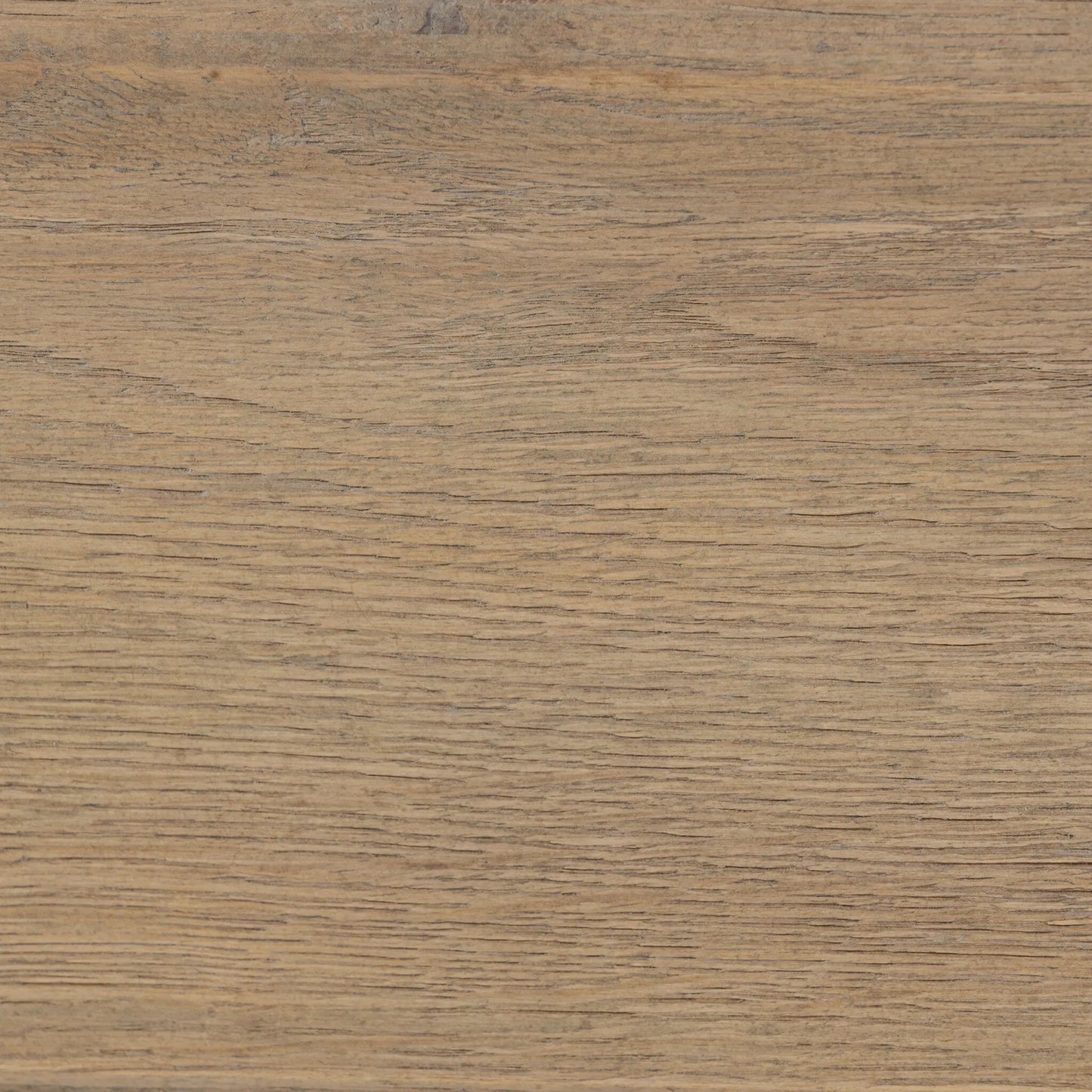 005 SI-2519265 | Closeup | Pierce Bed by Four Hands in holland sand, drifted oak. Made from 80% recycled polyester, 20% polyester, solid oak in a transitional style.