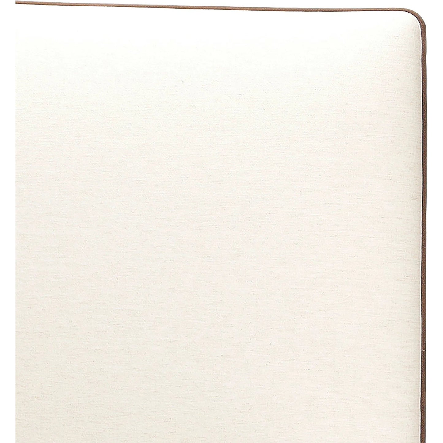 007 SI-2446530,SI-2446531 | Closeup | Cambria Bed by Four Hands in crypton nomad snow, crypton nomad mushroom. Made from 92% polyester, 8% flax/linen in a transitional style.