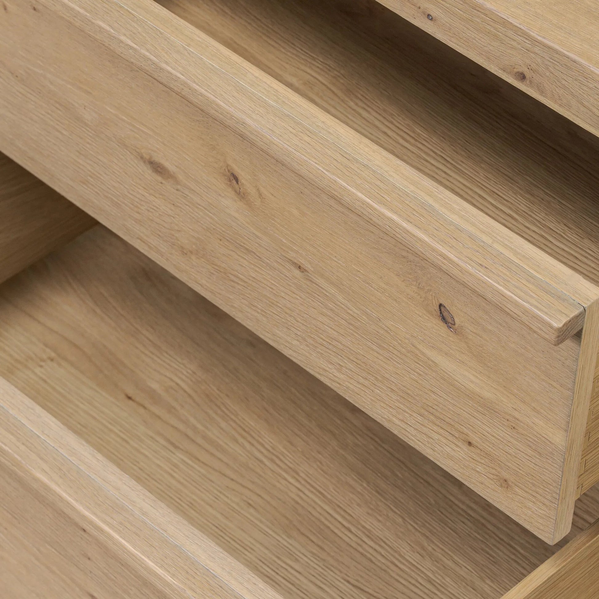 Emmer Nightstand by Four Hands in aged smoked oak, aged smoked oak veneer. Made from solid oak, thick oak veneer in a transitional style.