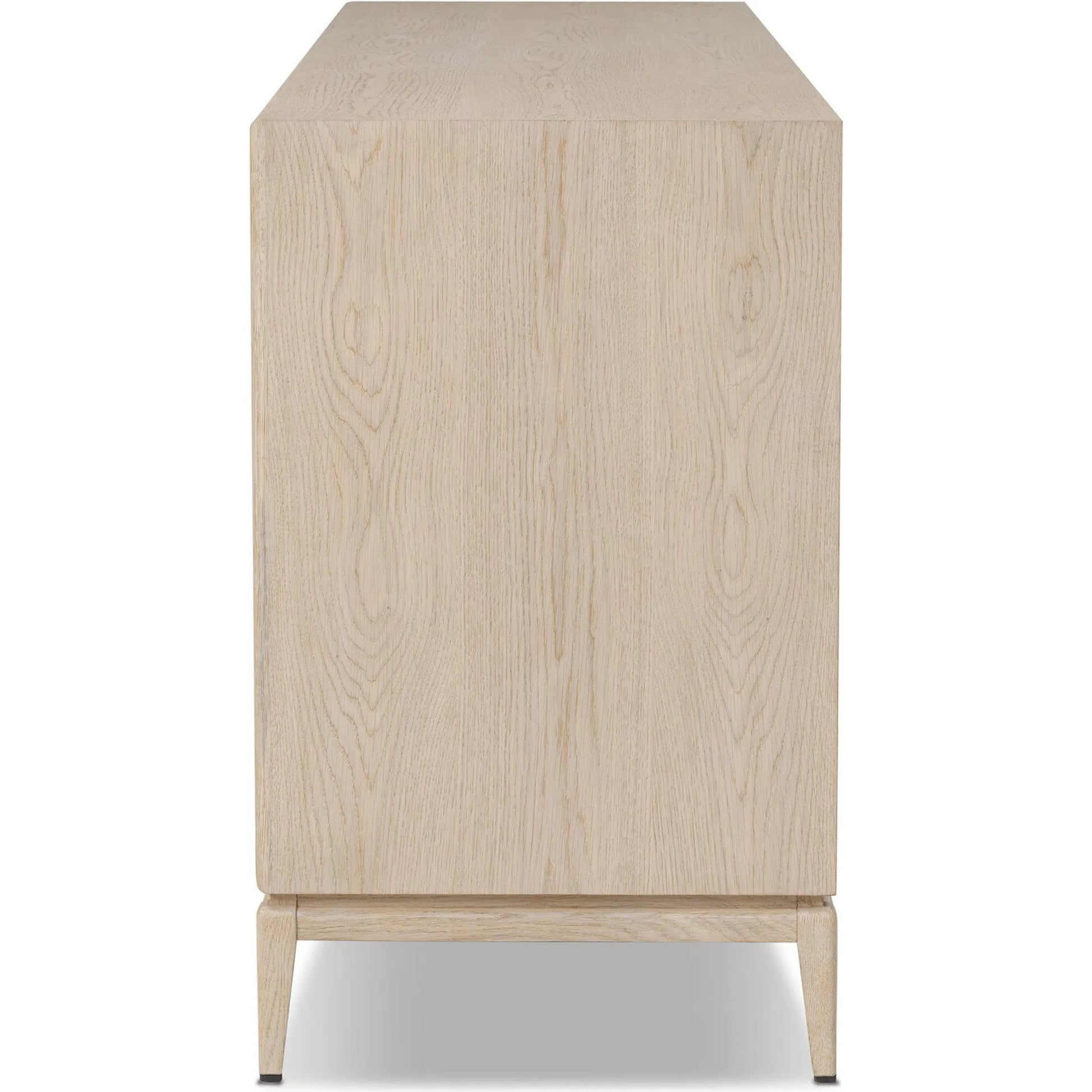 Rosenell 6 Drawer Dresser by Four Hands in natural paper cord, natural oak veneer, natural oak solid. Made from rush, oak veneer, solid oak in a transitional style.