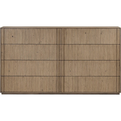 Leo 8 Drawer Dresser by Four Hands. Made from solid oak, thick oak veneer in a unique style.