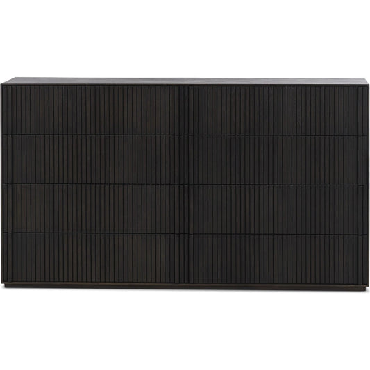 Leo 8 Drawer Dresser by Four Hands. Made from solid oak, thick oak veneer in a unique style.
