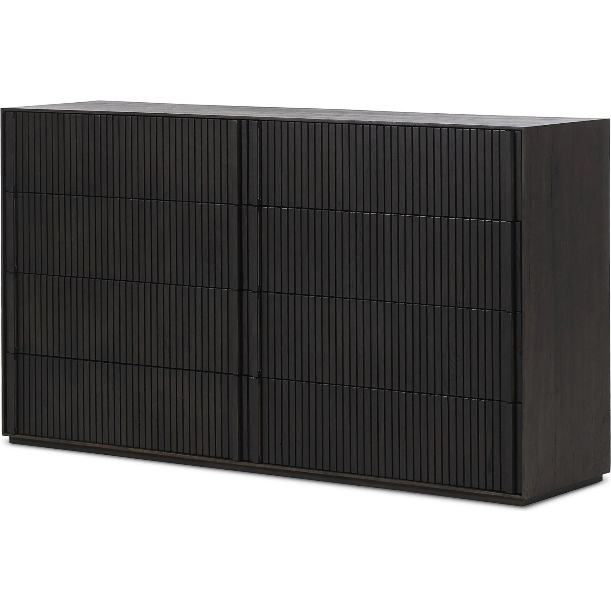 Leo 8 Drawer Dresser by Four Hands. Made from solid oak, thick oak veneer in a unique style.